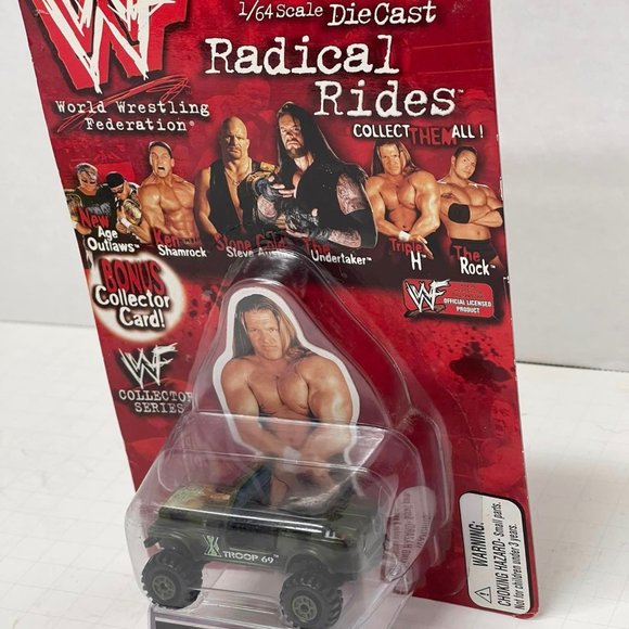 WWF TRIPLE H  Radical Rides Collector Series Truck 1998 Toy Island. New - Picture 4 of 7